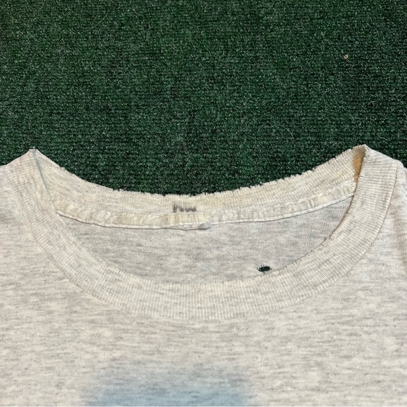 Vintage 90s Washington Redskins Football Distressed Gray T Shirt Size XL 24X31 - Picture 5 of 11